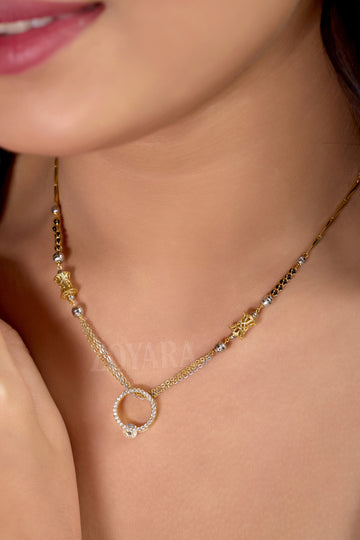 Senorita Mangalsutra Gold-Plated Dual Chain