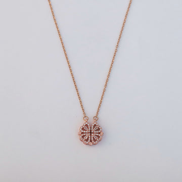 Celestial Bloom Necklace (Rose Gold)