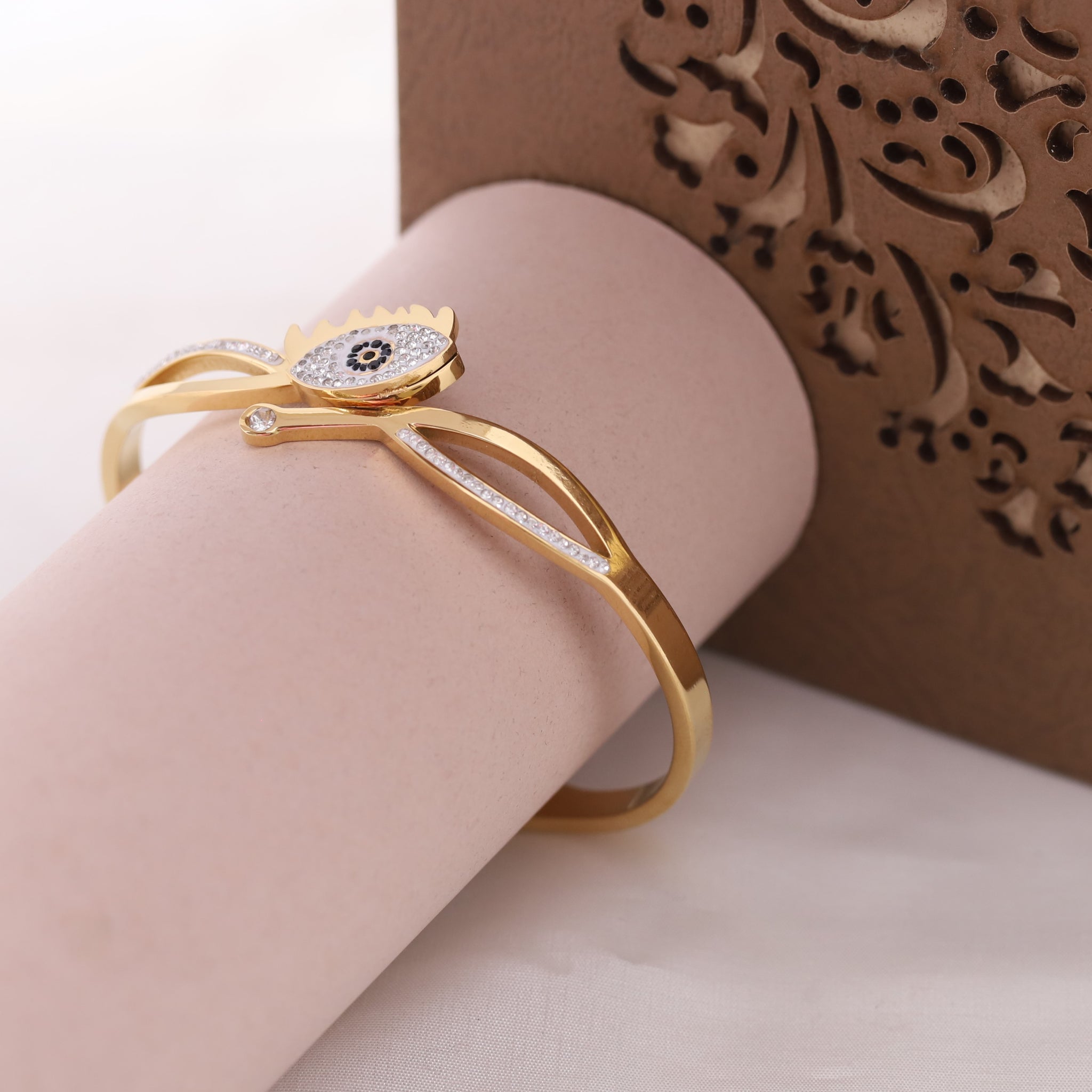 Celestial Guard Evil Eye Gold & Crystal