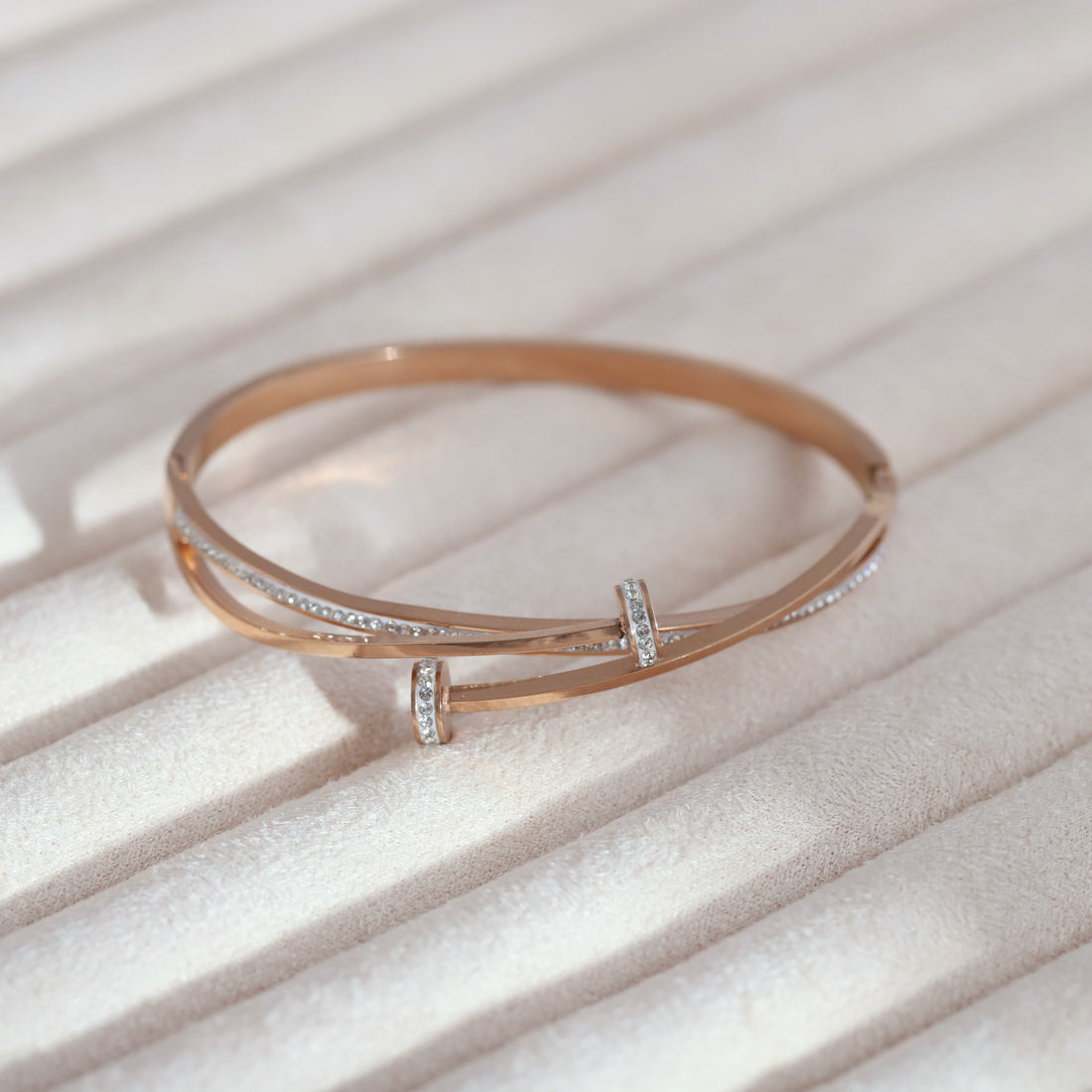 Twilight Grace Bangle (Rose Gold)